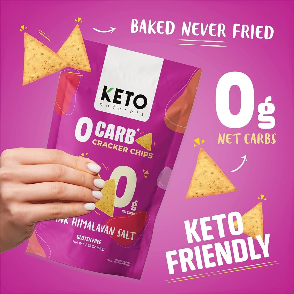 Keto crackers zero/low carb no sugar (Sea Salt) delicious crackers gluten free healthy for adults and kids (3 Packs) snack Keto friendly snack from Keto Naturals