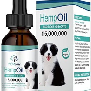 Max Potency Hemp Oil for Dogs Cats - Help Pet Anxiety Stress Pain Inflammation Arthritis Aggressive Relax Sleep Allergies Seizures Relief - Pets Treats Chews Joint Hip Organic Cat Dog Calming Drops